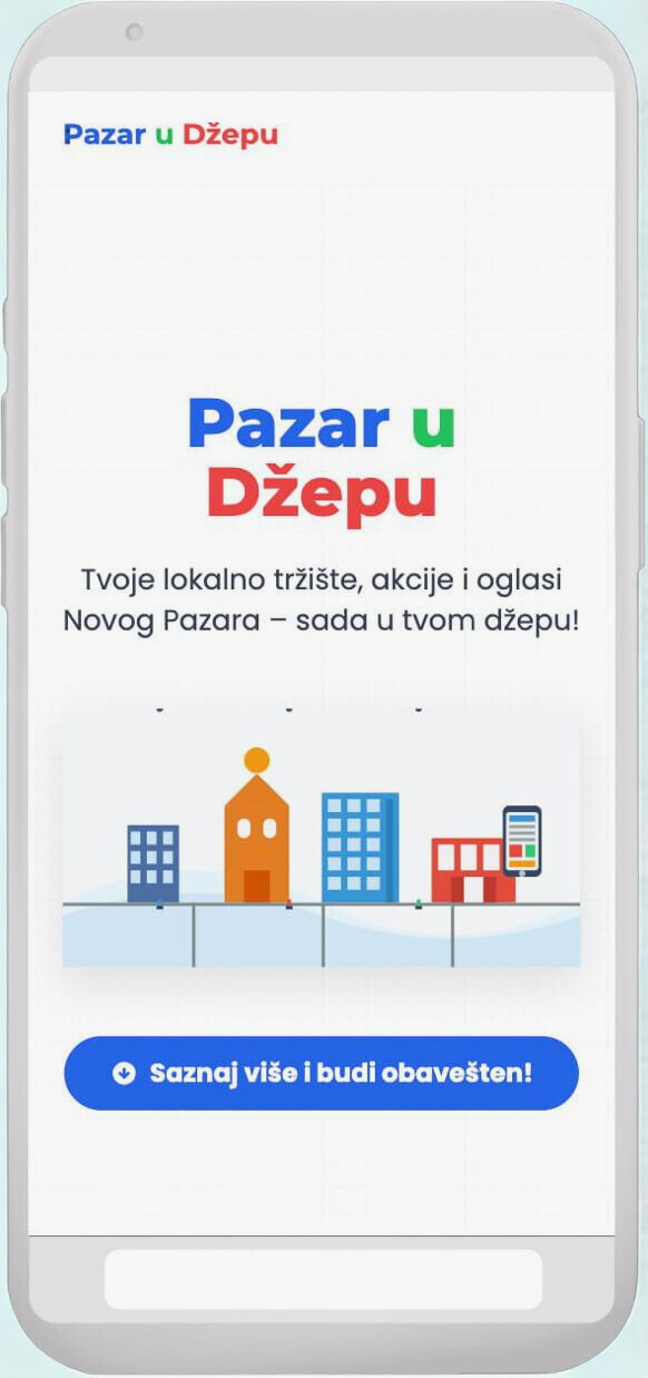 Mobilna aplikacija Pazar u Džepu